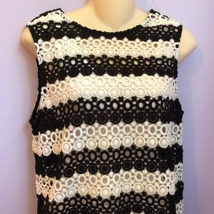 Lucky Brand Black and White top
